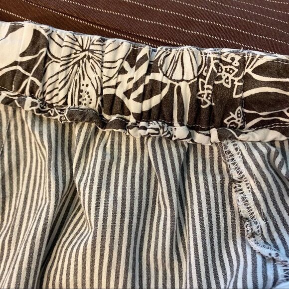 Chicos Seersucker Capris Baggy Cotton-Spandex Pockets Elastic Waist size 3 (XL) - Picture 10 of 11